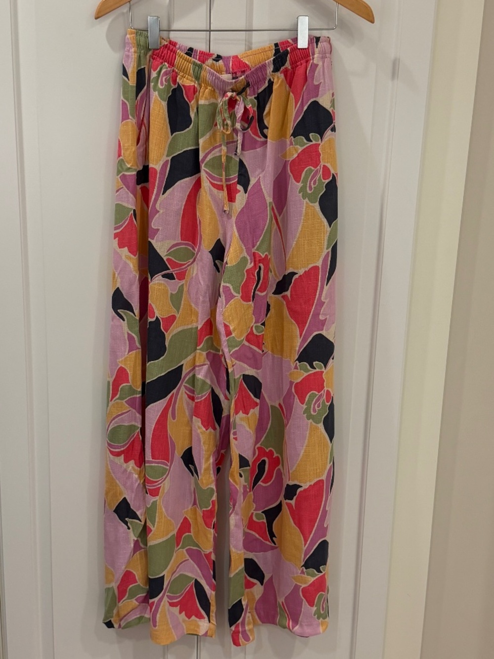 Floral Wide Leg Pants - Size M